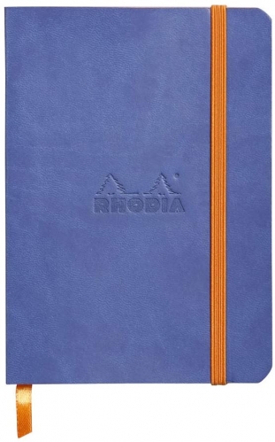 RHODIA Notepad 72 Blatt, A6 105 x 148 mm saphirblau with soft envelope lines