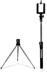 Mixberry Mania Selfie Stick Kit and Tripod Kit Black